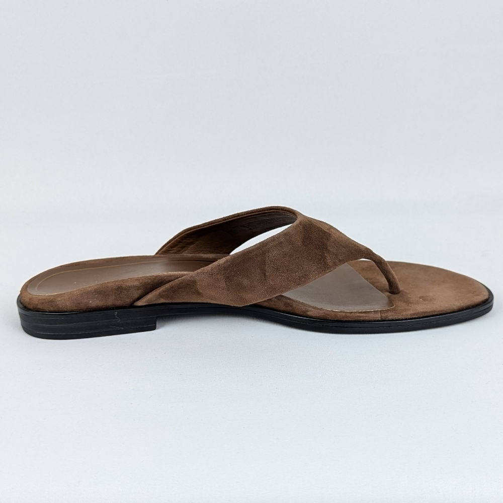 Vionic Agave Sandal Suede Thong Comfort Toe Post Monks Robe Brown 10 EU41 NWOB - Picture 3 of 16
